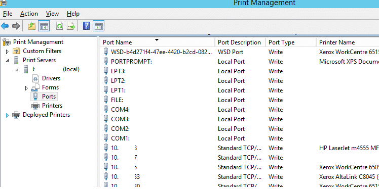 windows server 2012 clear print queue