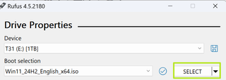 select ISO